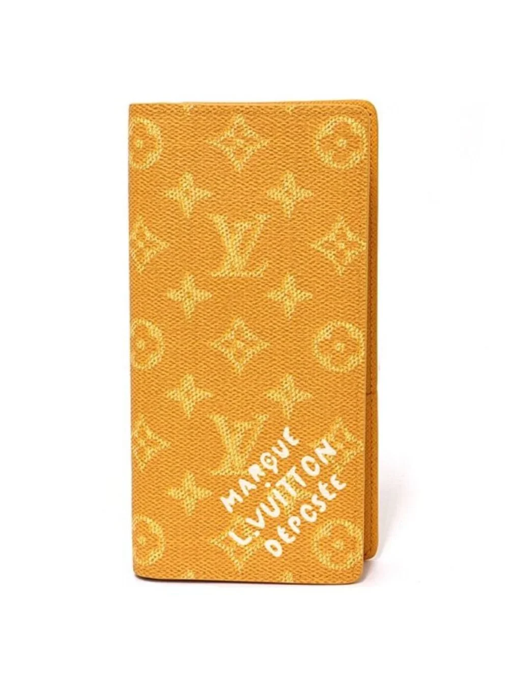 Louis Vuitton Portefeuille Brazza NM Wallet Monogram Heritage Canvas Yellow
